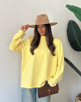 Maxi shirt garzata gialla
