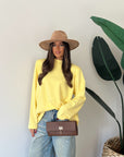 Maxi shirt garzata gialla