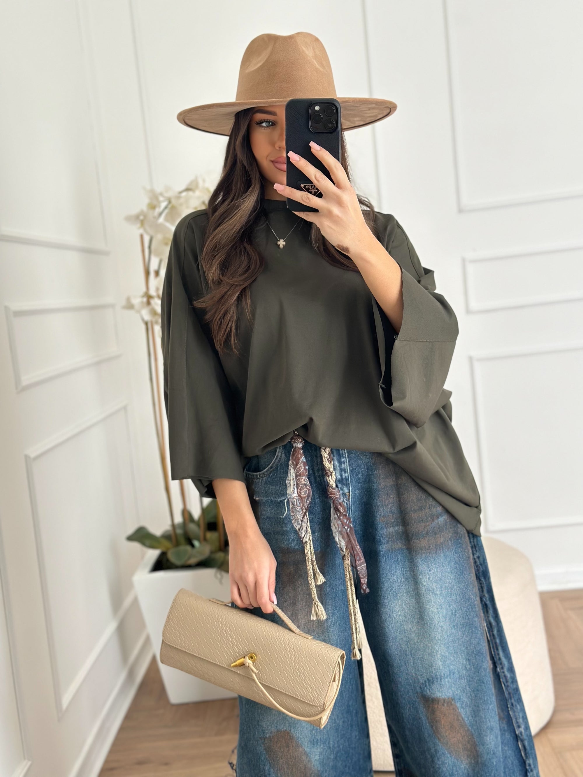 Maxi shirt verde