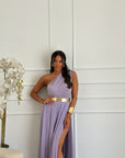 Abito lurex glicine