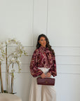 camicia particular bordeaux