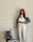 Tuta e denim white