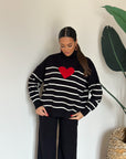 coordinato love nero