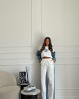 Tuta e denim white