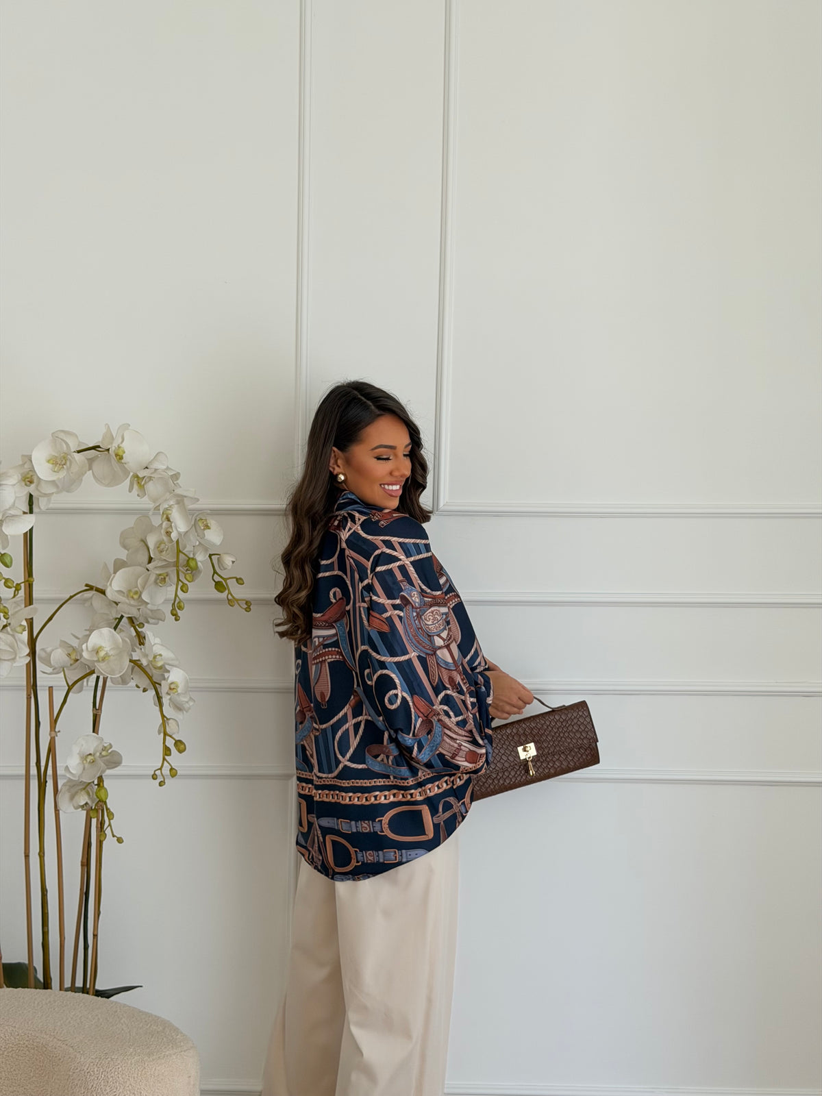 camicia particular blu