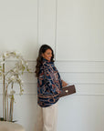 camicia particular blu