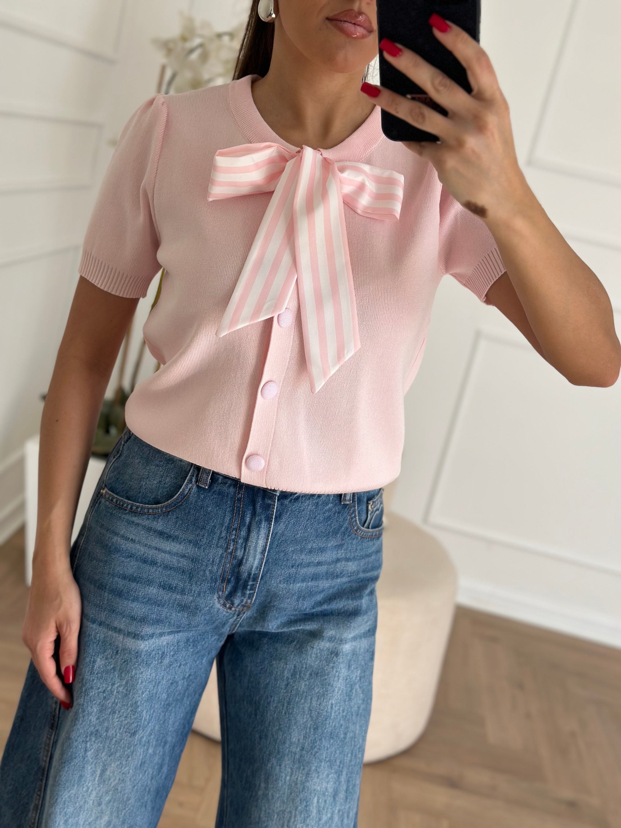 Shirt fiocco pink