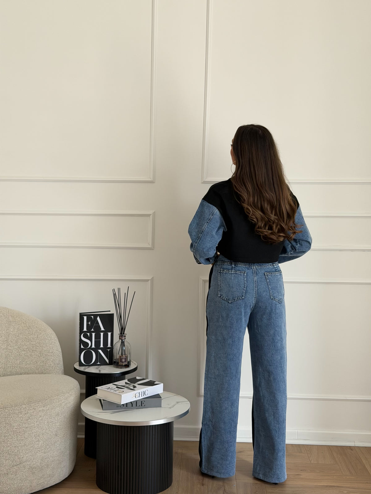Tuta e denim black