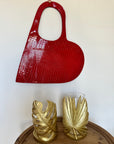Borsa cuore rosso