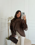 camicia tresy marrone