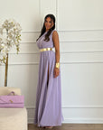Abito lurex glicine