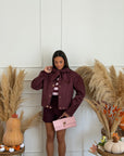 giacca faby bordeaux