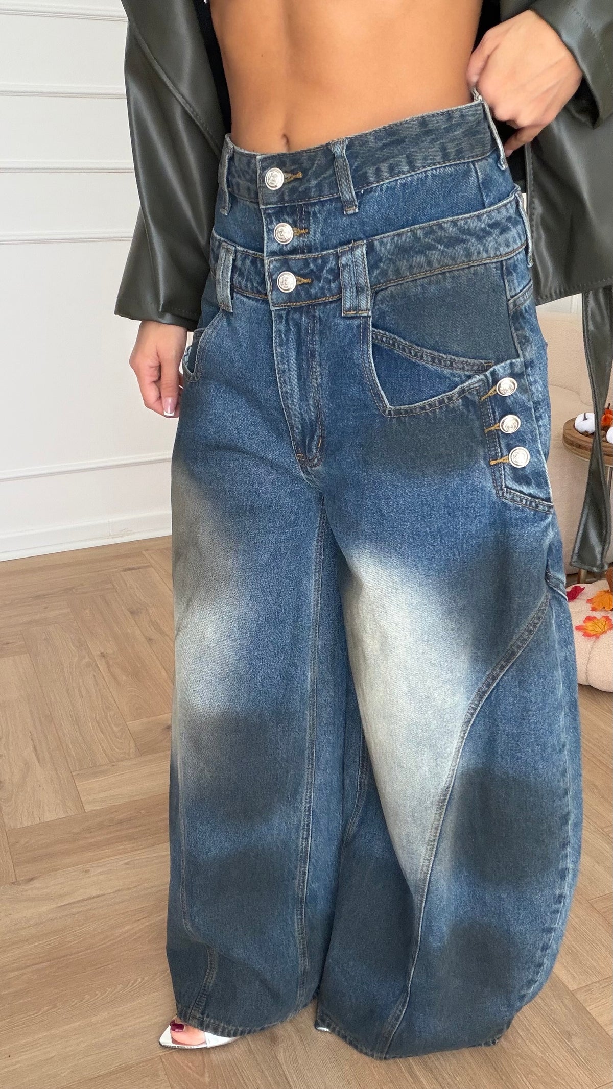 Denim Buttons