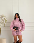 Coordinato shower rosa