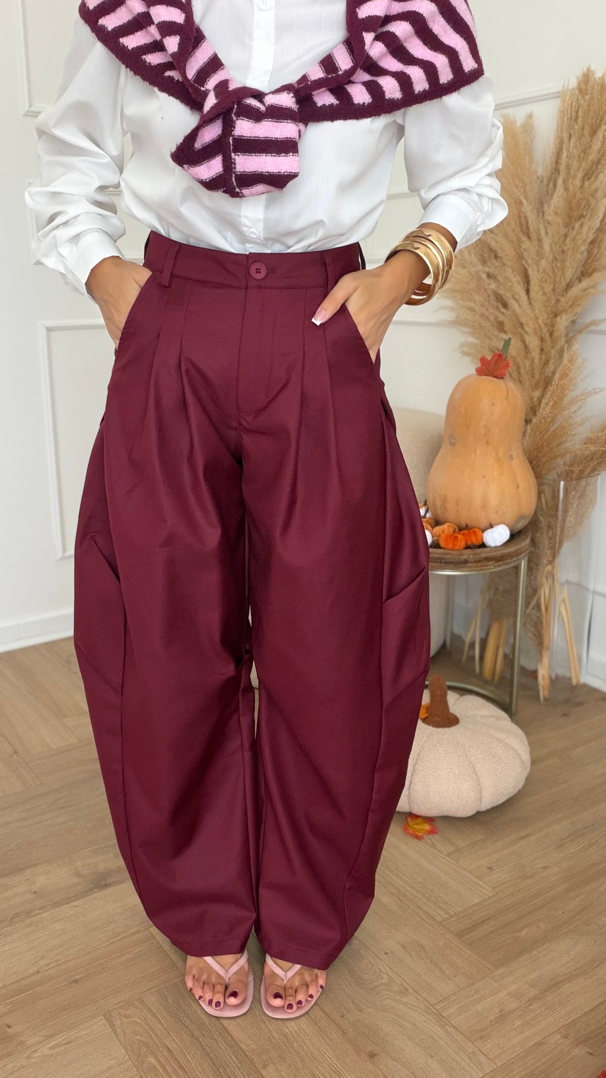 Pantalone bordeaux
