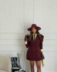 Giacca/abito zirbel bordeaux