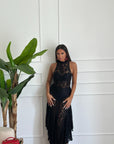 Abito in pizzo nero