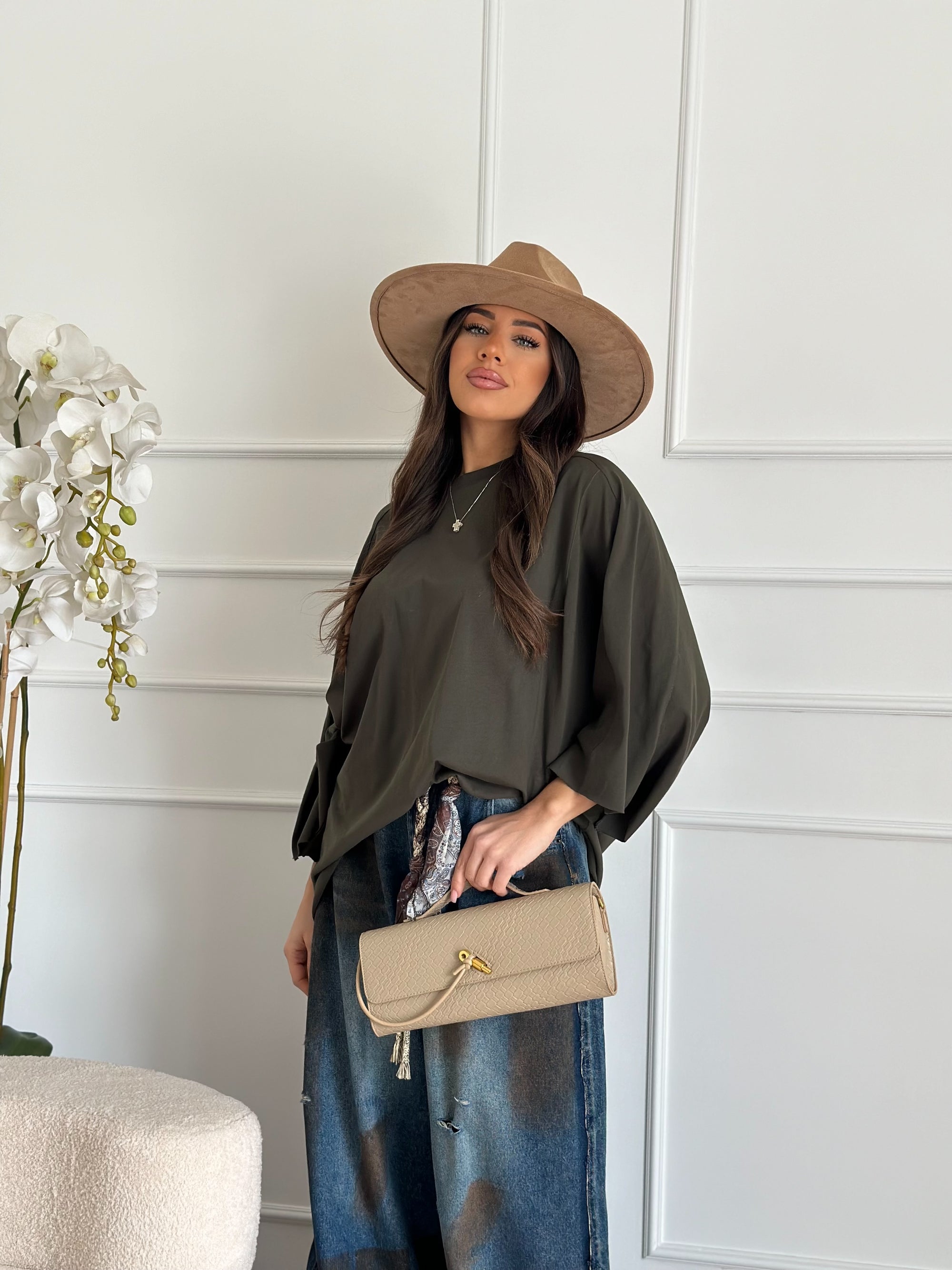 Maxi shirt verde
