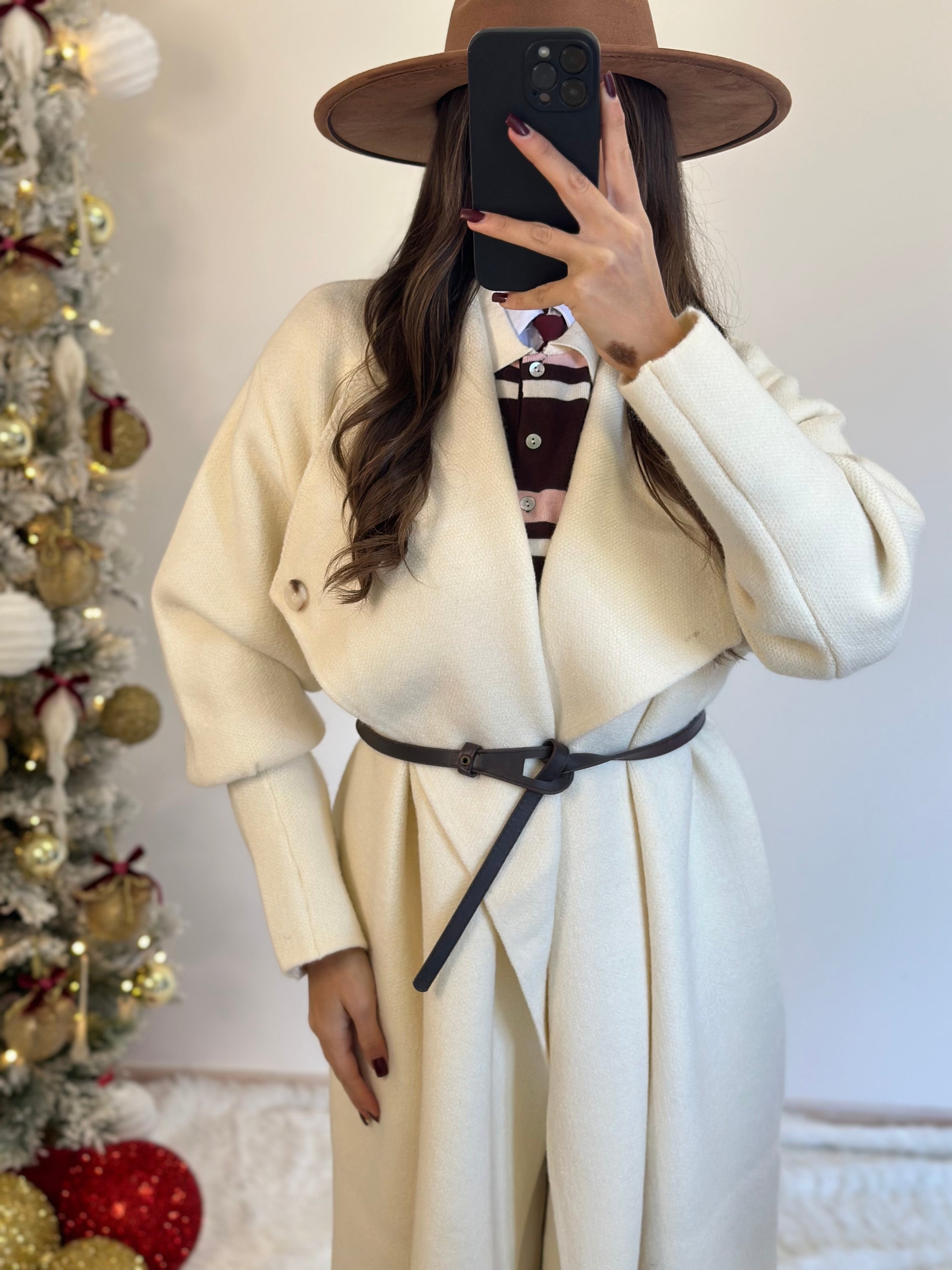 cappotto/cardigan panna