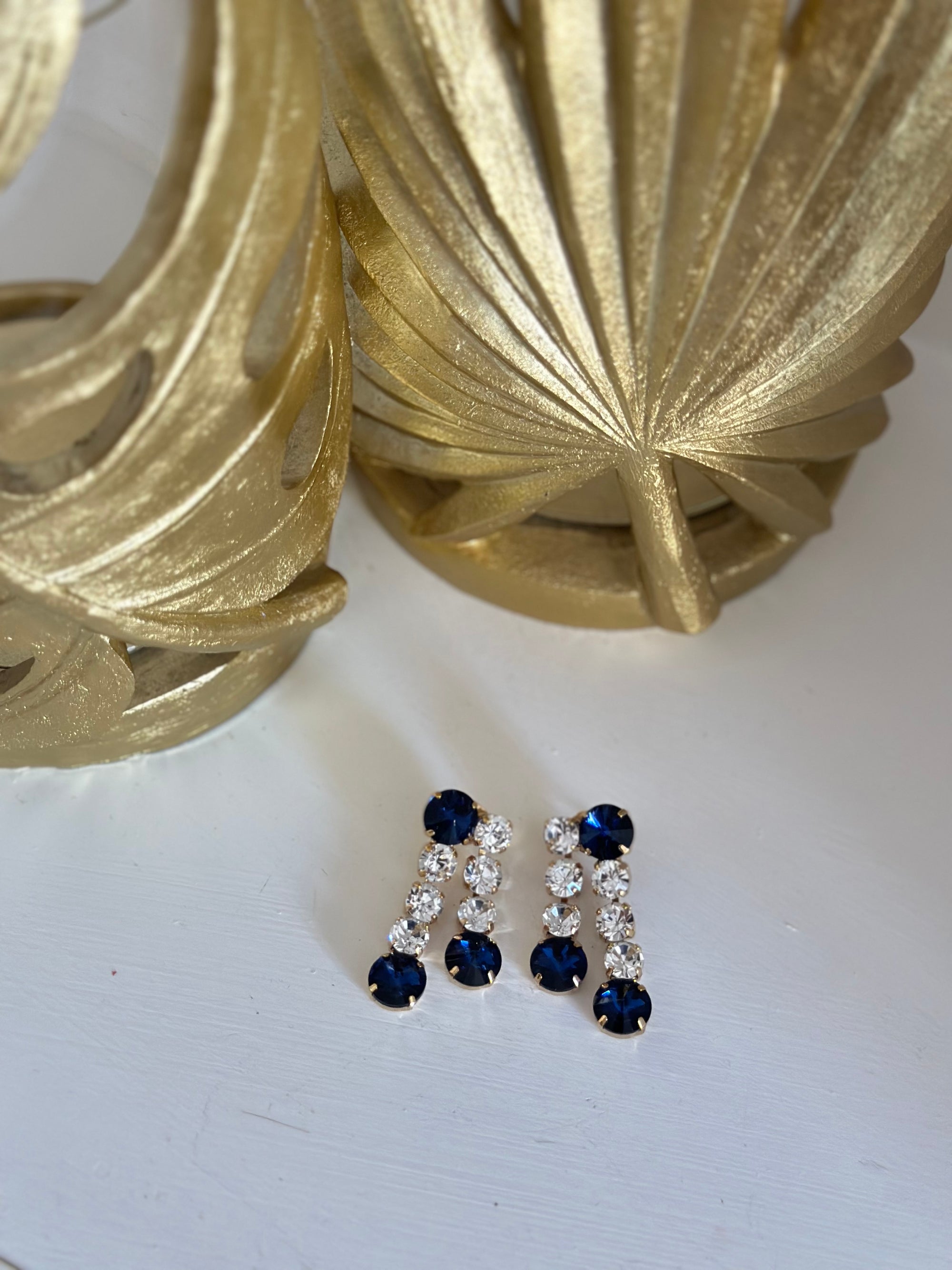 Orecchini gioiello blu