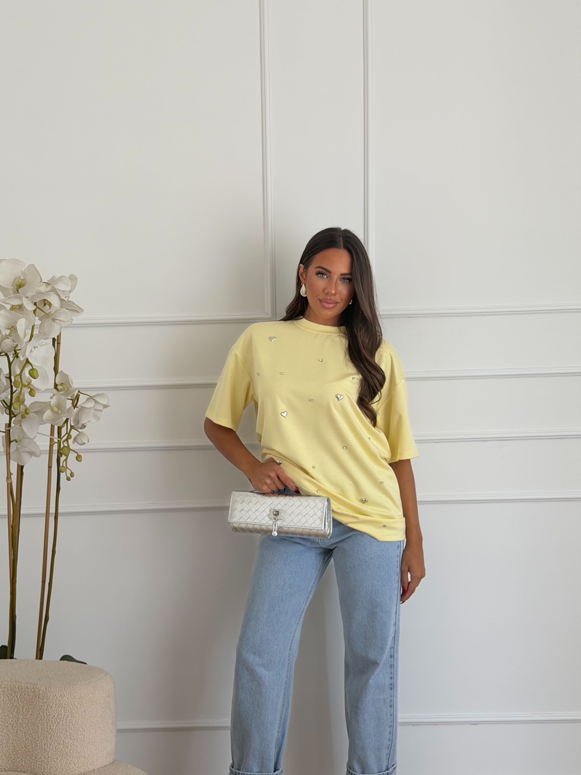 Maxi shirt gialla