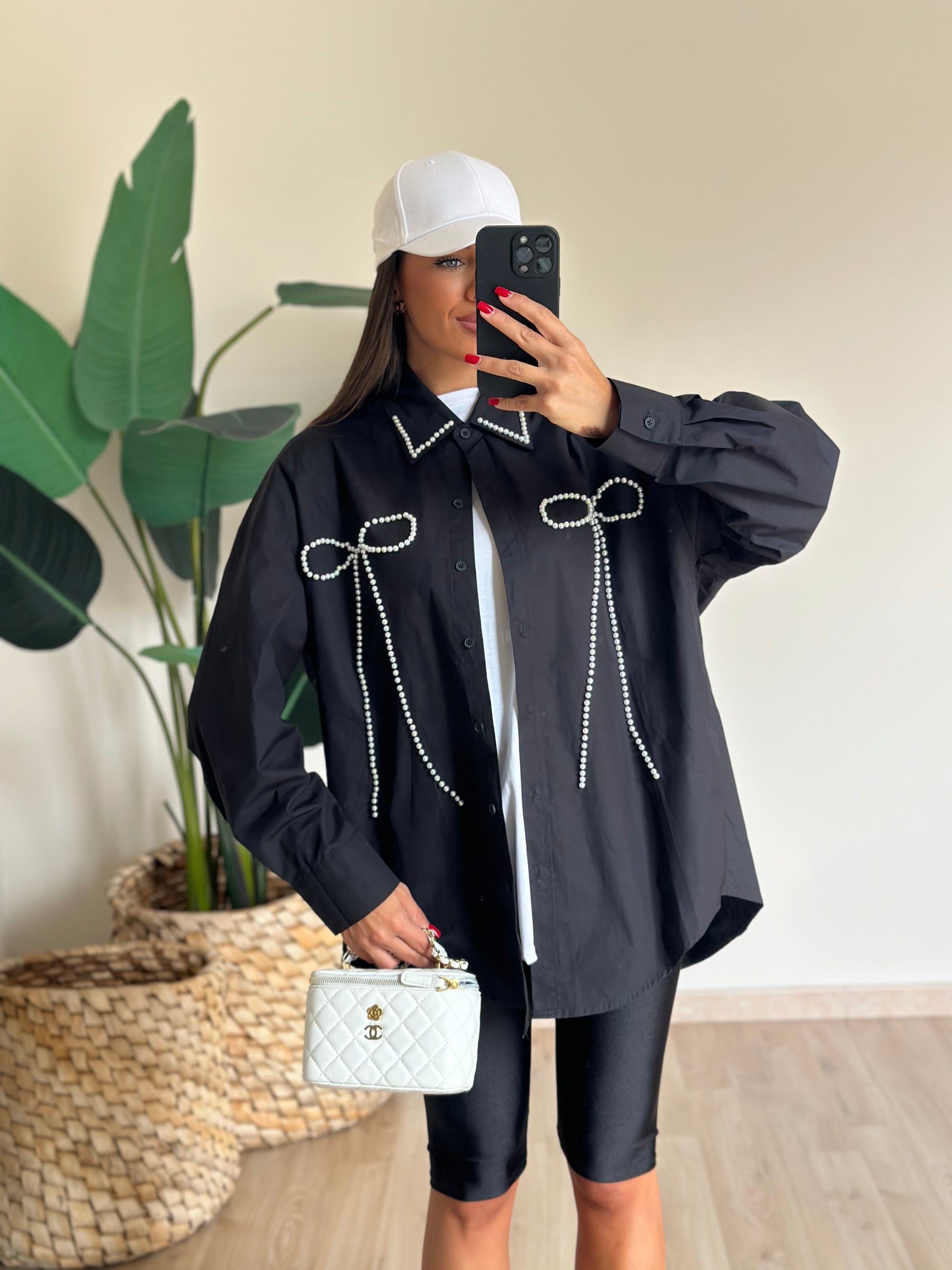 camicia pearl black