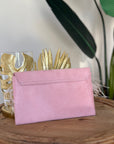 pochette piume rosa