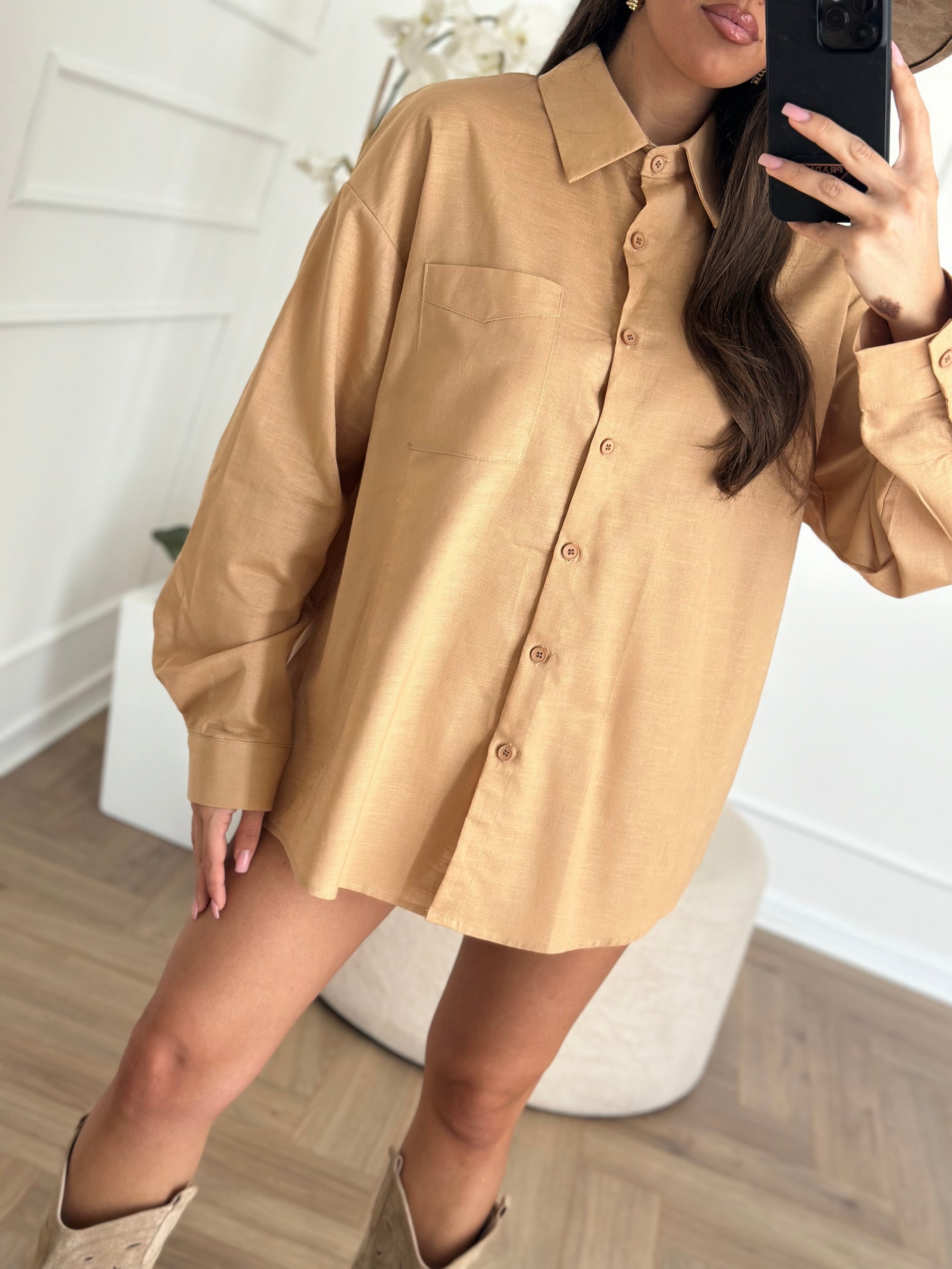 camicia biscuit