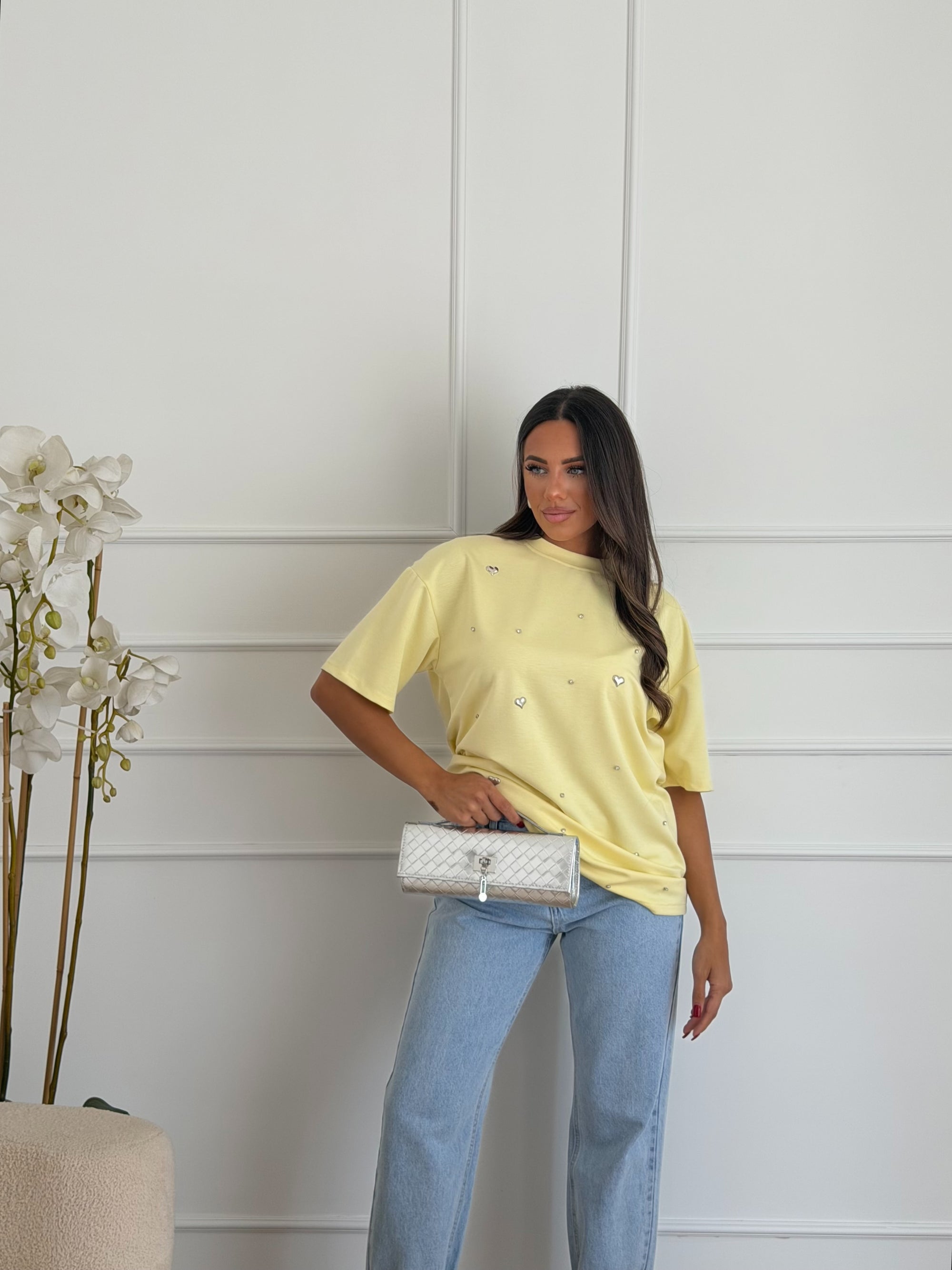Maxi shirt gialla