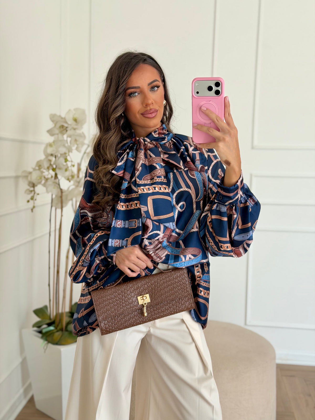 camicia particular blu