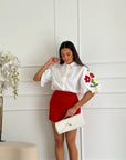 camicia bon ton bianca