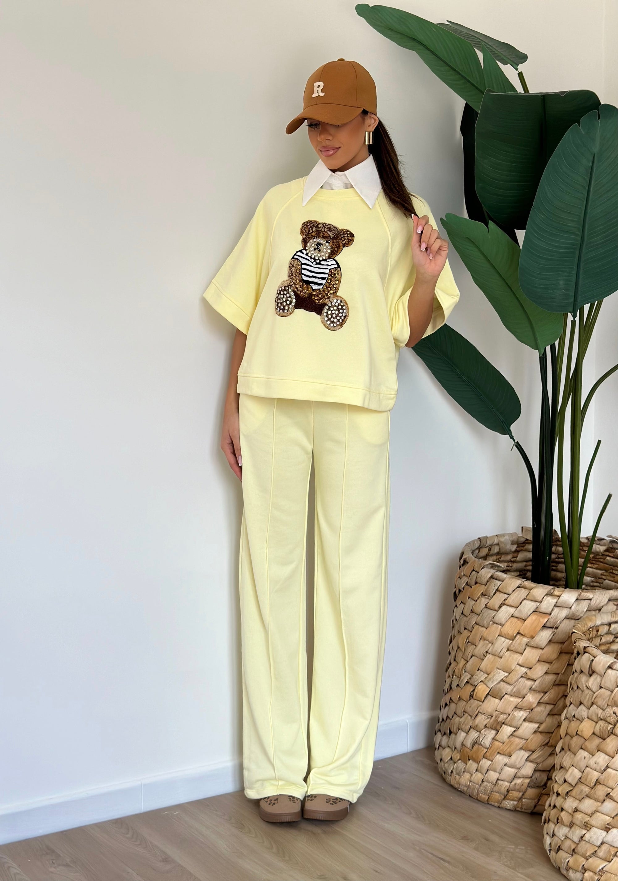 Tuta teddy giallo