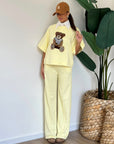 Tuta teddy giallo