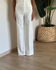 Pantalone sophia bianco