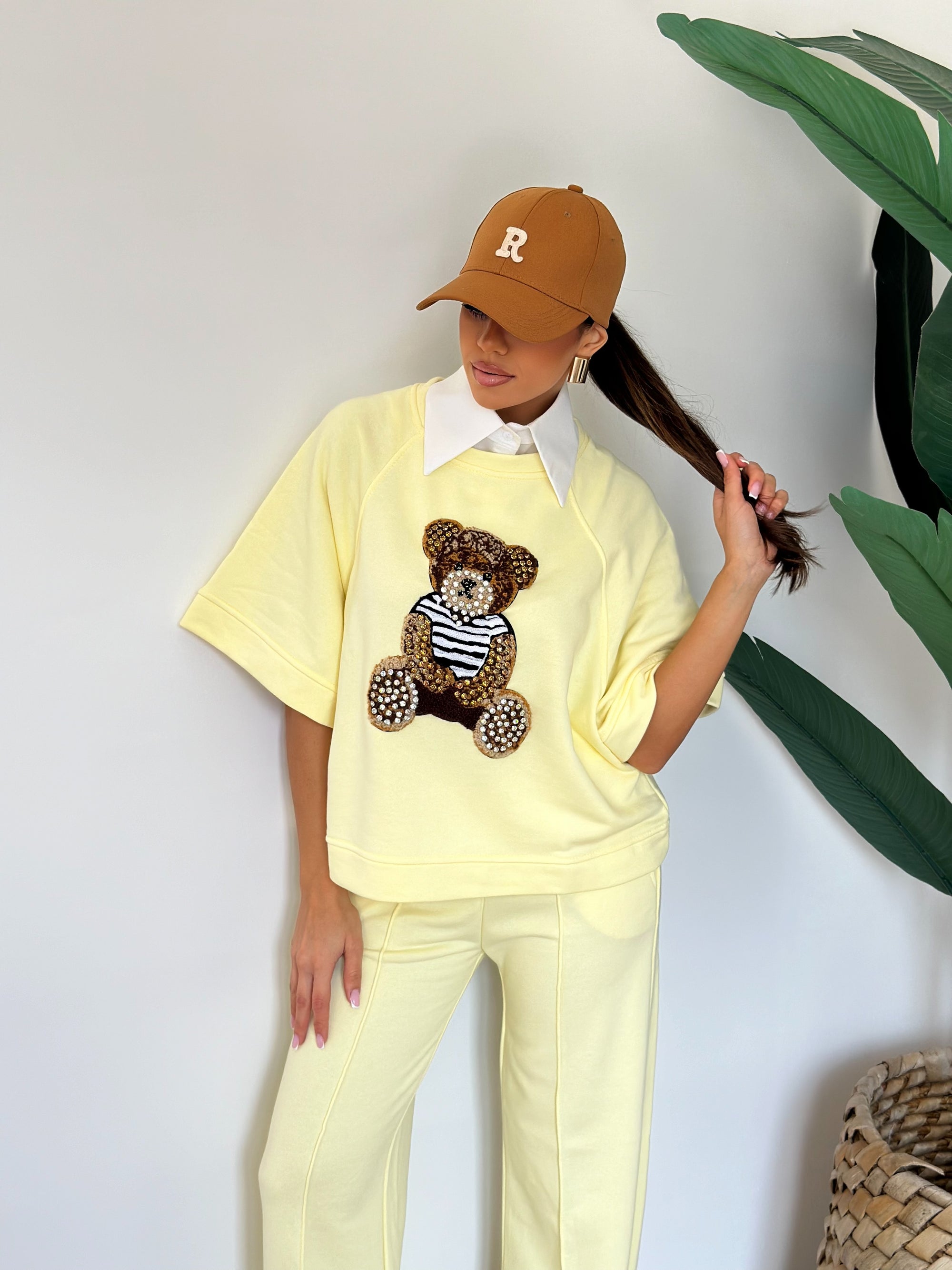 Tuta teddy giallo