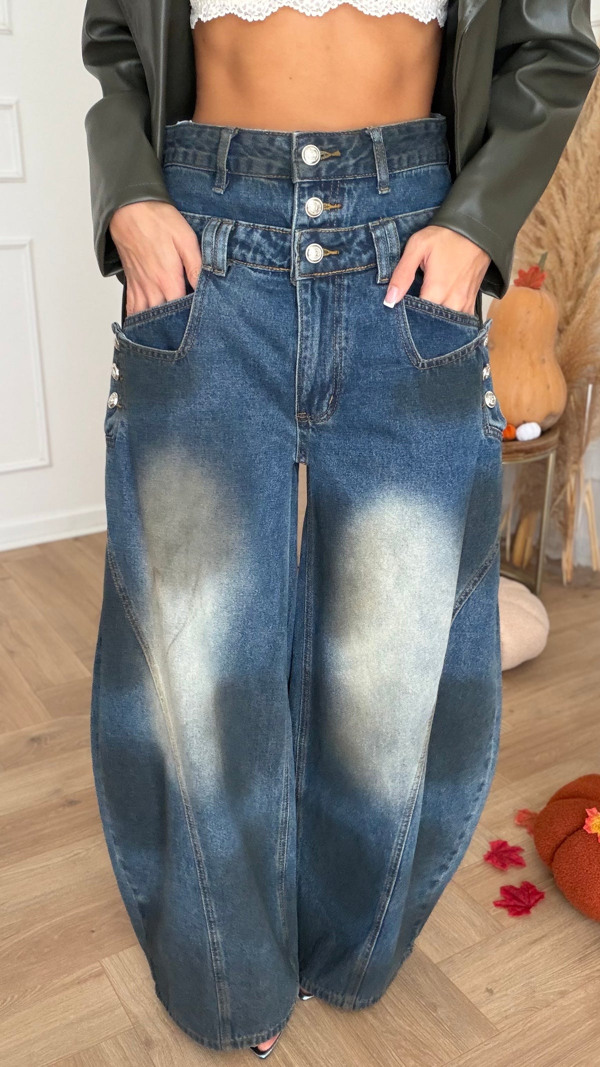 Denim Buttons