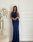Abito collier Blu