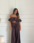 coordinato taylor marrone