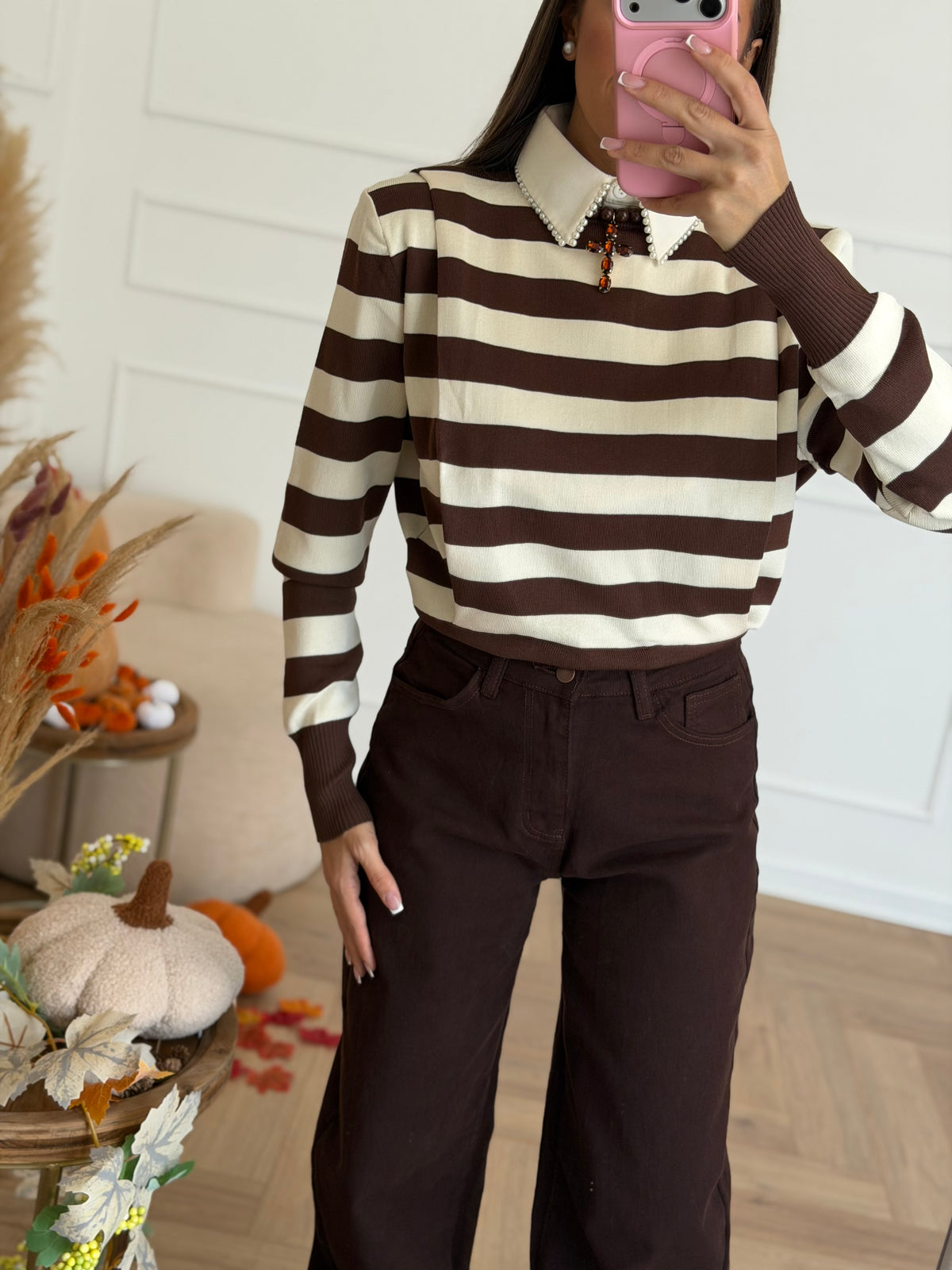 maglia j marrone