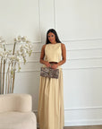 coordinato in cotone begie