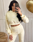 Coordinato crop giallo