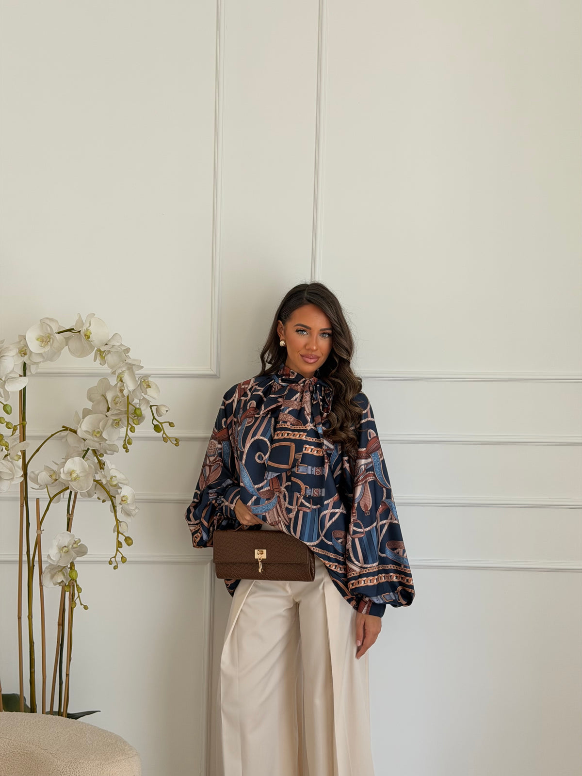 camicia particular blu