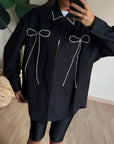 camicia pearl black