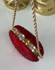 Borsa cuore gioiello rosso
