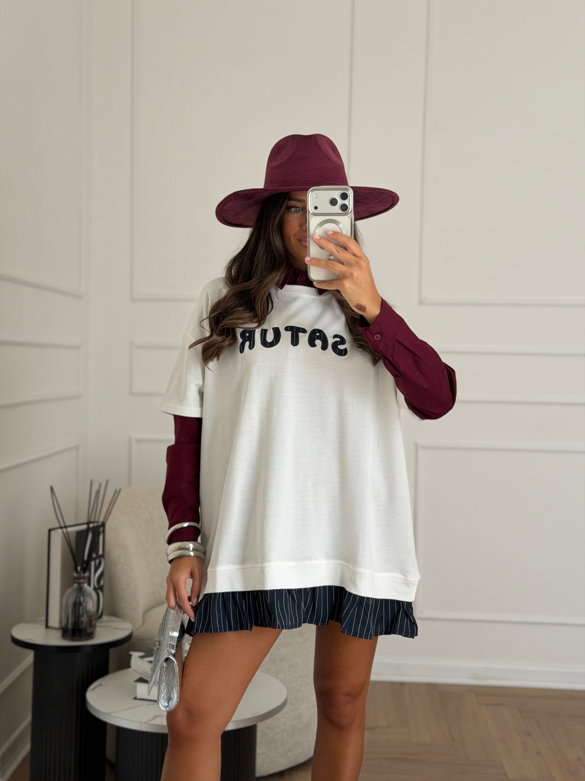 maxi shirt satur