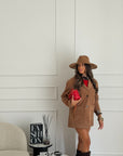 Giacca brina in renna camel