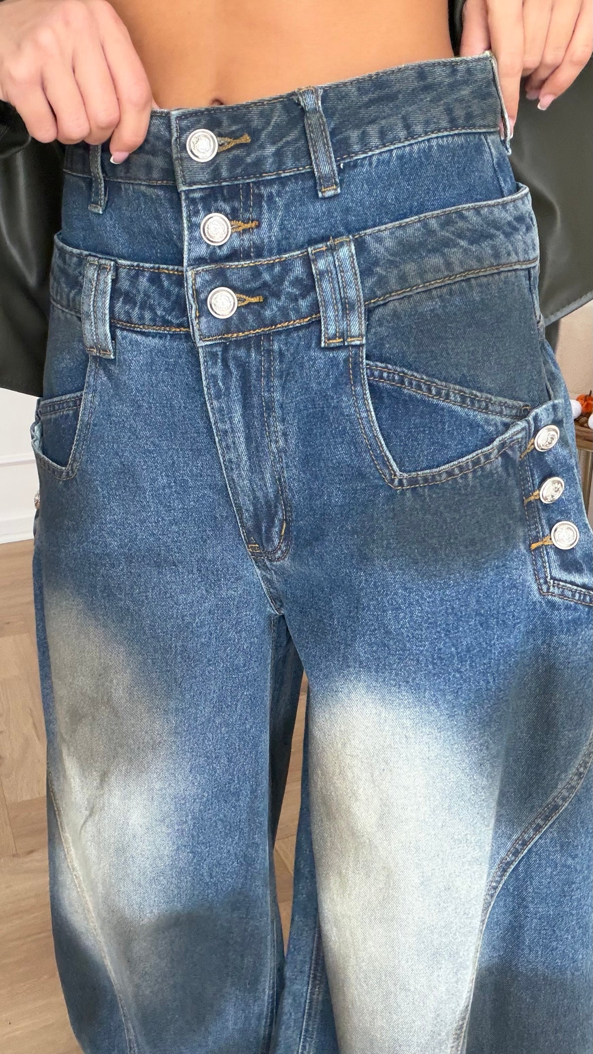 Denim Buttons