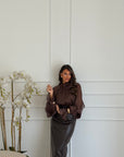 camicia fly marrone