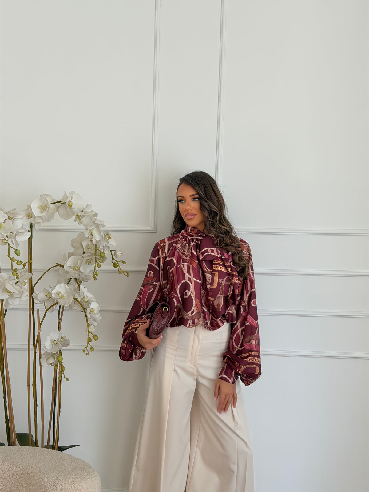 camicia particular bordeaux