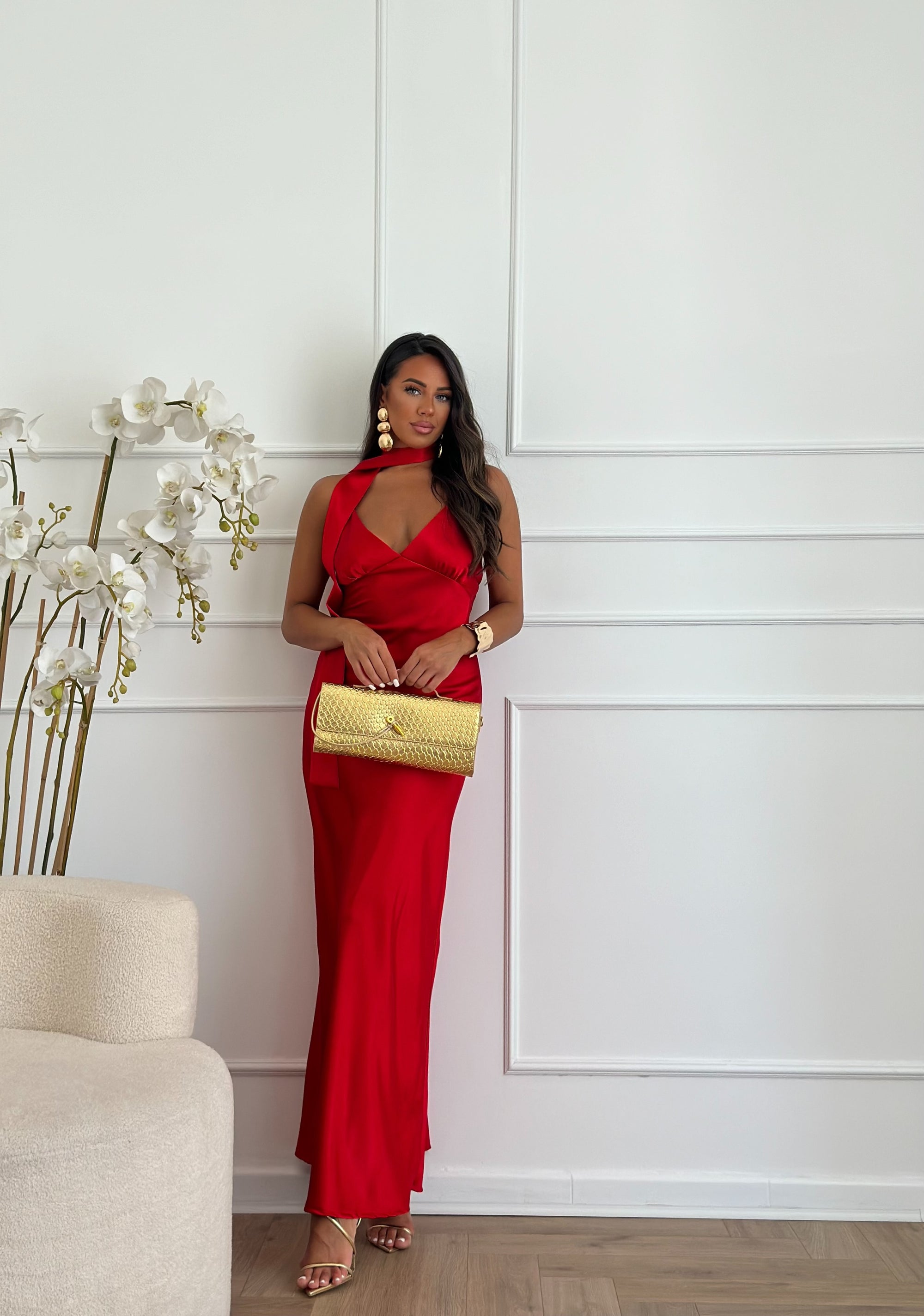 abito sophia rosso
